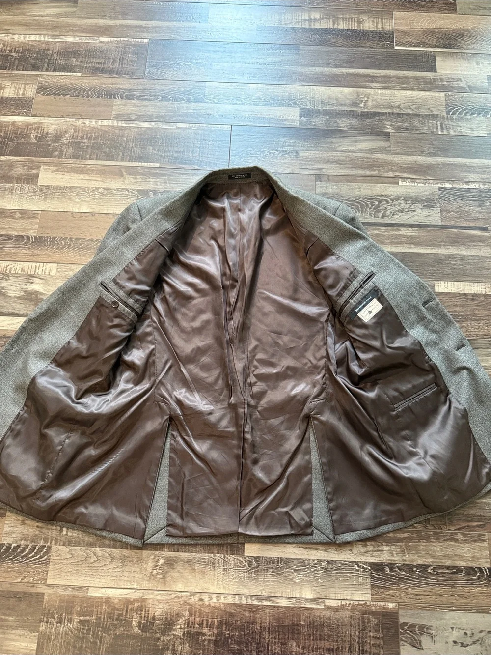 John Varvatos Men's Brown Herringbone Sport Coat